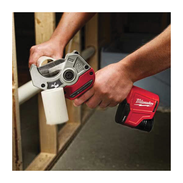 Milwaukee® M12™ 2470-21 Pipe Shear Kit, Tool/Kit: Kit, 2 in SCH 80 PVC Capacity, 12 V, Lithium-Ion Battery, 1.5 Ah