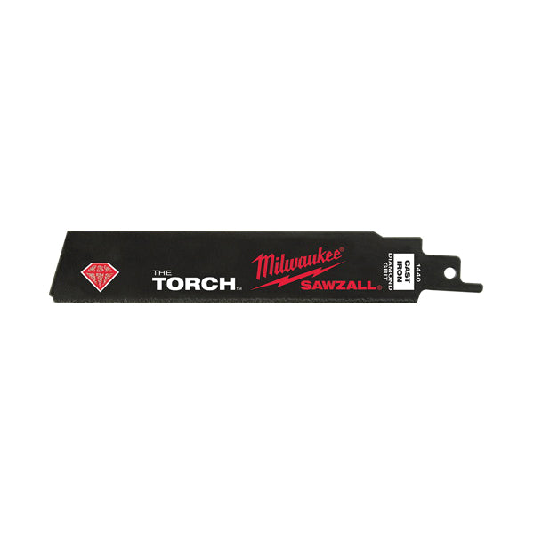 Milwaukee® The Torch™ SAWZALL® 48-00-1440 Reciprocating Saw Blade, 6 in L, 1 in W, Fang Tip Teeth, Straight Cut