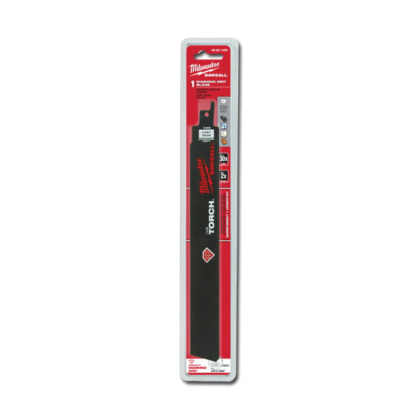 Milwaukee® The Torch™ SAWZALL® 48-00-1450 Reciprocating Saw Blade, 9 in L, 1 in W, Fang Tip Teeth, Straight Cut