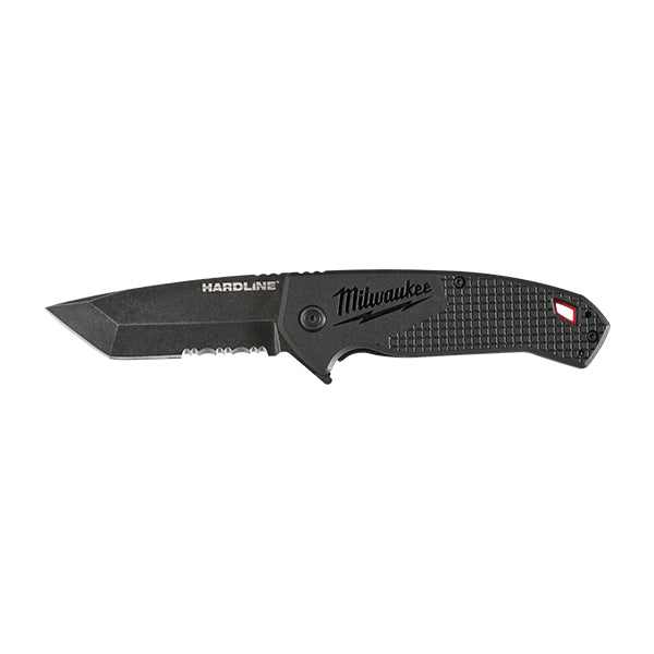 Milwaukee® HARDLINE™ 48-22-1998 Pocket Knife, 1 -Blade, Serrated Tanto Blade, 3 in L Blade, Steel Blade, 6.9 in OAL