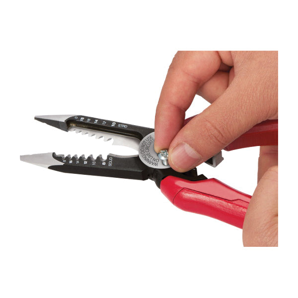 Milwaukee® 48-22-3079 Combination Wire Plier, Cushion Handle, Polypropylene Handle, 7-3/4 in OAL