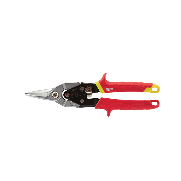 Milwaukee® 48-22-4530 Aviation Snip, Serrated Blade, Straight Cut, 5 in L Cut, Steel Blade, Ergonomic Handle