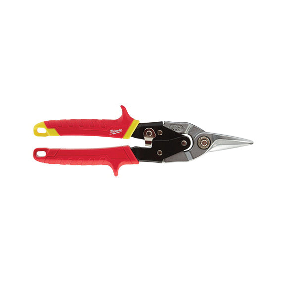 Milwaukee® 48-22-4530 Aviation Snip, Serrated Blade, Straight Cut, 5 in L Cut, Steel Blade, Ergonomic Handle