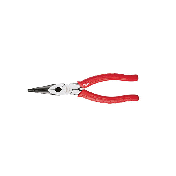 Milwaukee® 48-22-6101 Long-Nose Plier, 8 in OAL, 3/8 in Cutting Capacity, 2.67 in Jaw Opening, 29/64 in W Jaw