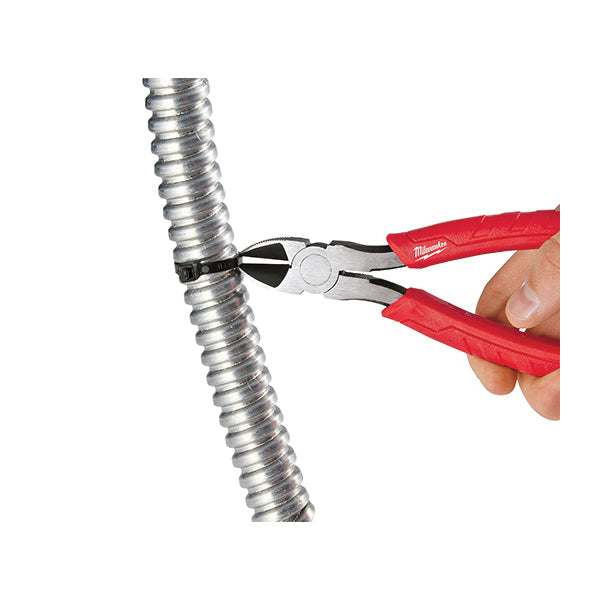 Milwaukee® 48-22-6107 Diagonal Cutting Plier, 7 in OAL, 1.1 in Jaw Opening, 1/2 in W Jaw, 0.94 in L Jaw, Comfort Handle