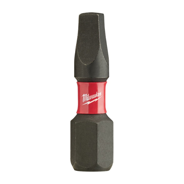 Milwaukee® SHOCKWAVE™ 48-32-4423 Insert Screwdriver Bit, Square Recessed Point, #3 Point, 1 in OAL, Steel