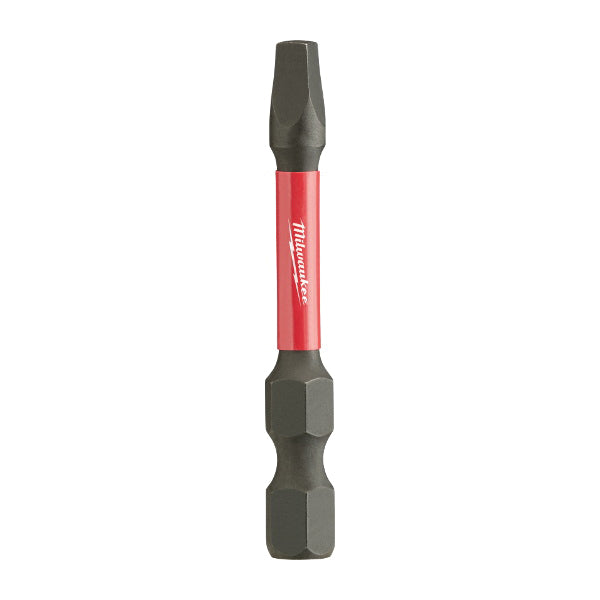 Milwaukee® SHOCKWAVE™ 48-32-4473 Power Screwdriver Bit, Square Recessed Point, #3 Point, 2 in OAL, Steel