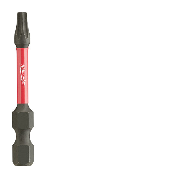 Milwaukee® SHOCKWAVE™ 48-32-4484 Power Bit, Torx® Point, T20 Point, 2 in OAL, 1/4 in Shank, Single End, Steel