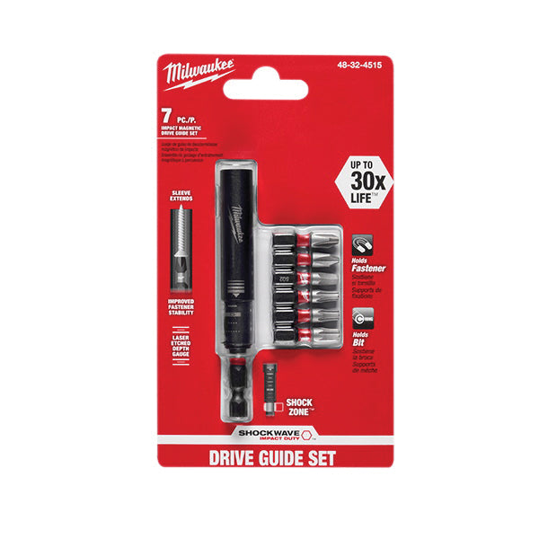 Milwaukee® SHOCKWAVE™ 48-32-4515 Impact Drive Guide Set, Phillips®, Square, Torx® Point, 1 in, 3 in, T20, T25 Point