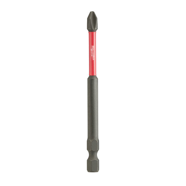 Milwaukee® SHOCKWAVE™ 48-32-4562 Power Bit, Phillips® Point, #2 Point, 3-1/2 in OAL, 1/4 in Shank, Single End, Steel