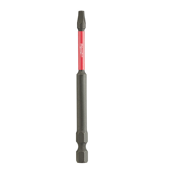 Milwaukee® SHOCKWAVE™ 48-32-4572 Power Bit, Square Point, #2 Point, 3-1/2 in OAL, 1/4 in Shank, Single End, Alloy Steel