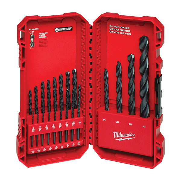 Milwaukee® Thunderbolt® 48-89-2801 Drill Bit Set, 21 -Piece, HSS, Black Oxide