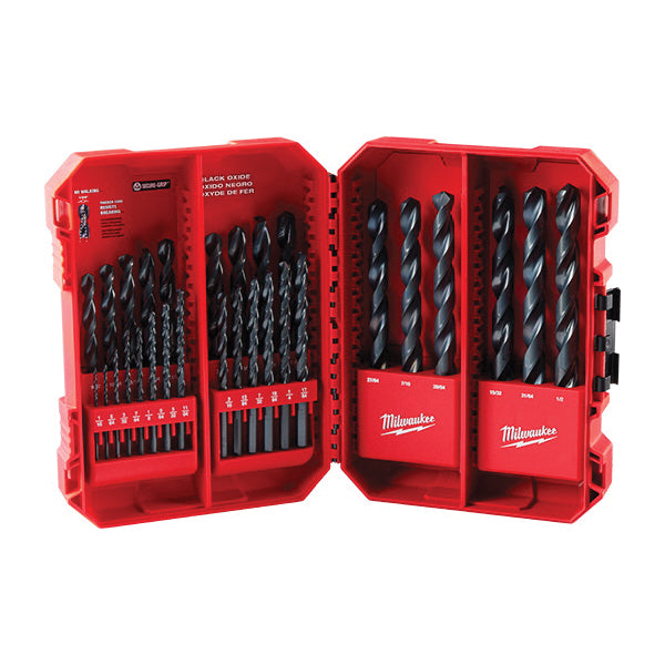 Milwaukee® Thunderbolt® 48-89-2802 Drill Bit Set, 29 -Piece, HSS, Black Oxide