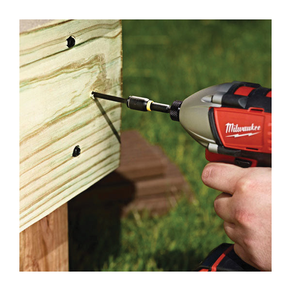 Milwaukee® SHOCKWAVE™ 49-66-4505 Magnetic Nut Driver, 3/8 in Drive, 1/4 in Shank, Hex Shank, 1-7/8 in OAL, Steel