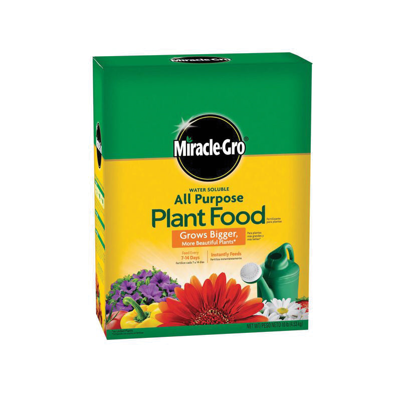 Miracle-Gro® 1001193 Water Soluble All-Purpose Plant Food, Solid, Pantone Blue, 10 lb