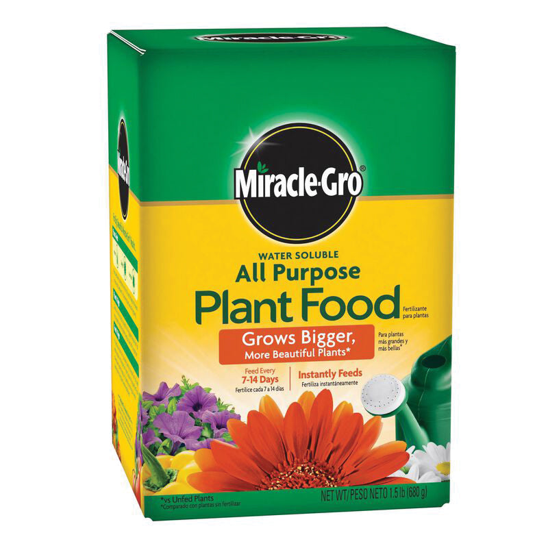 Miracle-Gro® 2001123 Water Soluble All-Purpose Plant Food, Solid, Pantone Blue, 1.5 lb