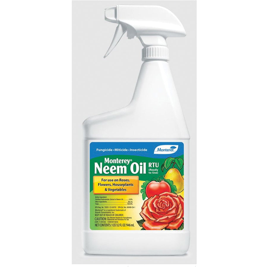 Monterey® LG 6148 Ready-to-Use Neem Oil, Liquid, Spray Application, 32 oz