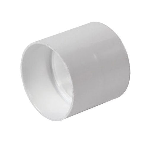 NDS® 3P05 Pipe Coupling, 3 in Hub x 3 in Hub, PVC, White