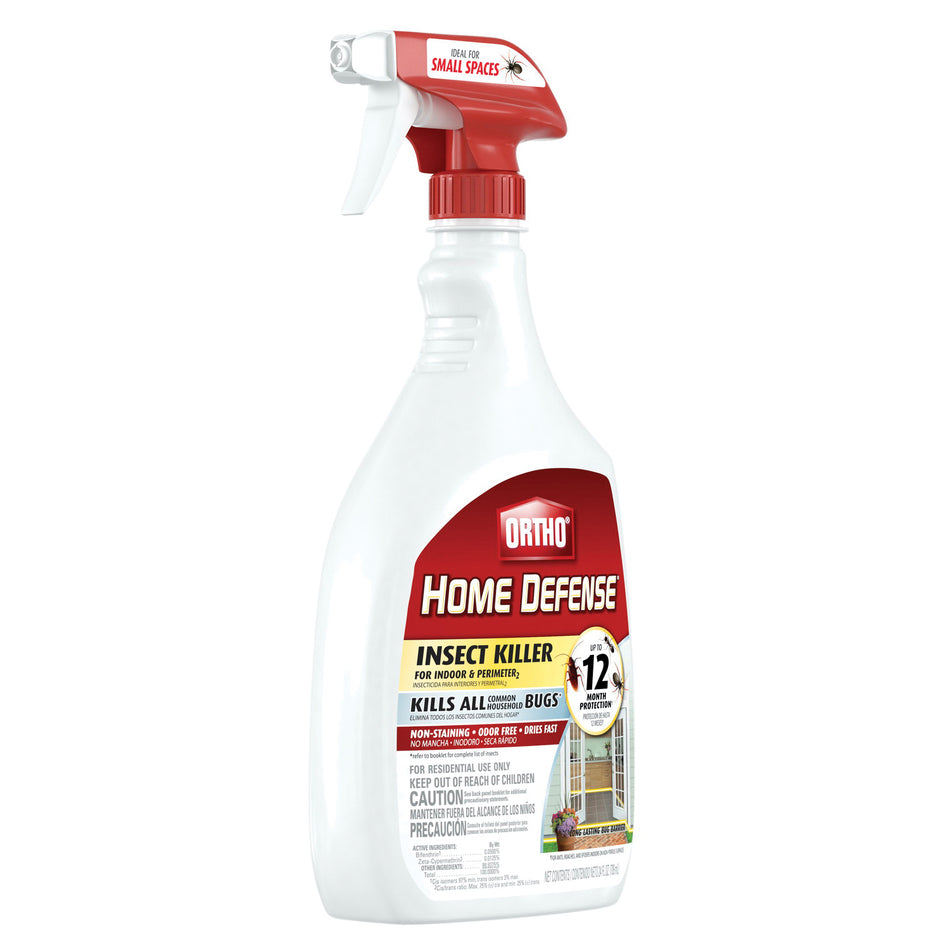 ORTHO® HOME DEFENSE® 0221310 Insect Killer, Liquid, Indoor/Outdoor, Sprayer Application, 24 fl-oz, Bottle