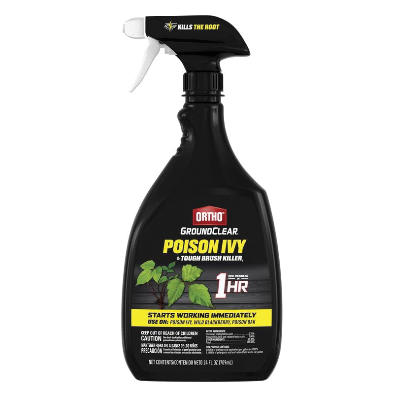 ORTHO® Groundclear® 0476105 Poison Ivy and Tough Brush Killer, Liquid, Amber to Dark Brown, Ready-to-Use, 24 oz