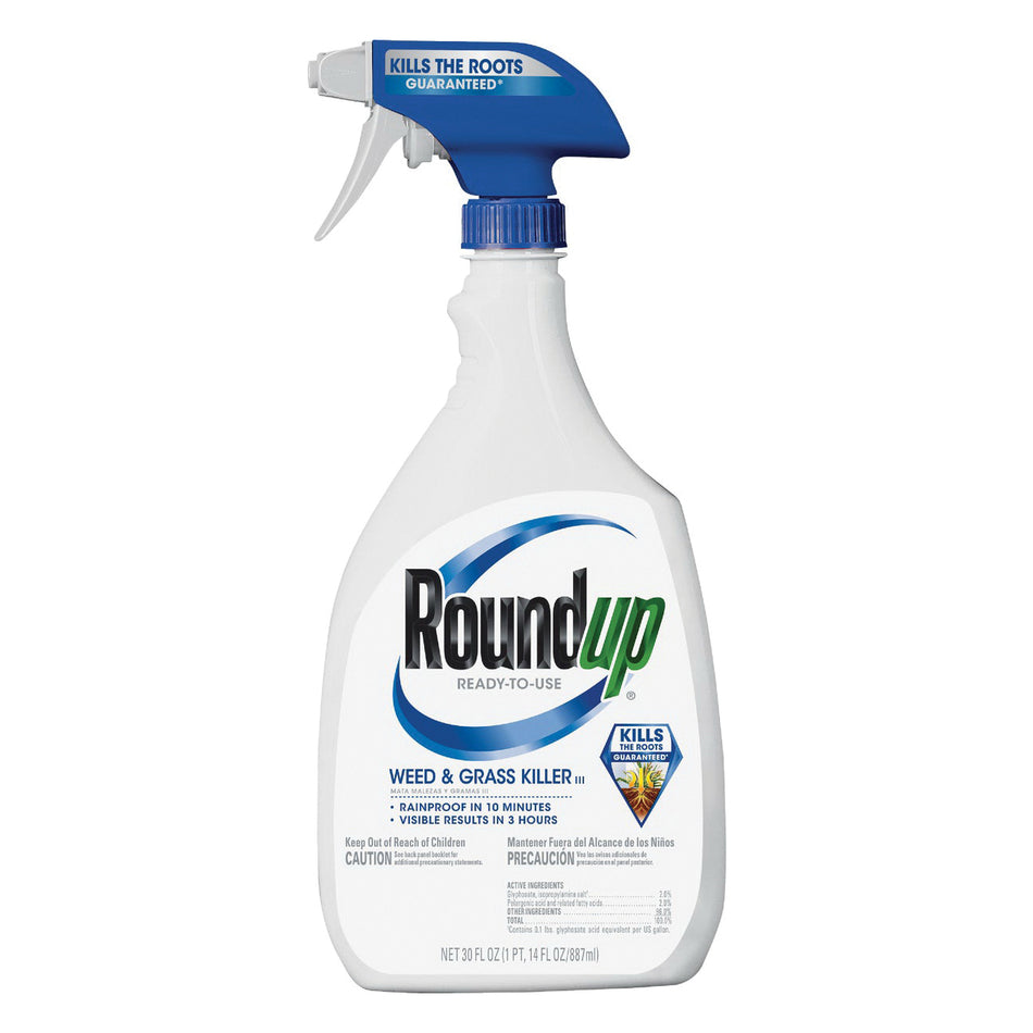 Roundup® 5003470 Weed and Grass Killer, Ready to Use, 1 qt