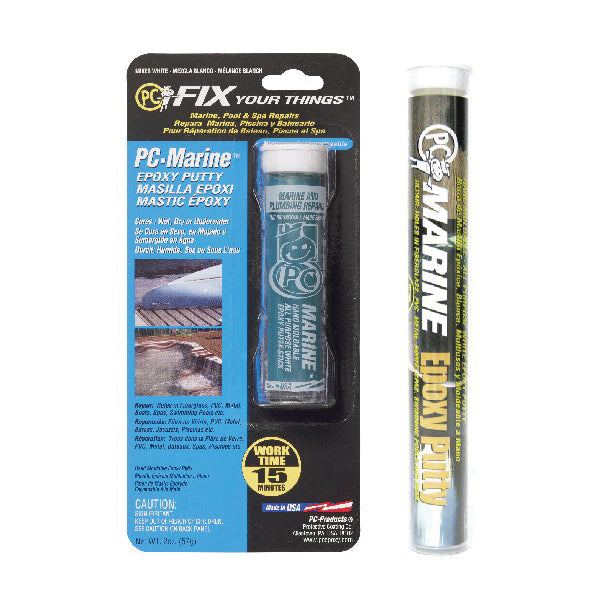 PC® PC-Marine™ Series 025543 Putty Epoxy Stick, Solid, Green, Pungent, 1:1 Mixing Ratio, 60 min Curing, 2 oz