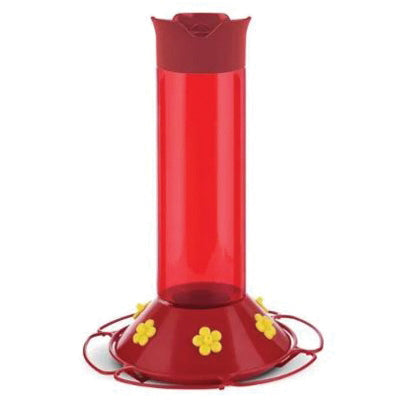 PERKY-PET® 409 Bird Feeder, 12-1/2 in H, 30 oz Food Capacity, 6-Port/Perch, Plastic, Attracts: Hummingbird