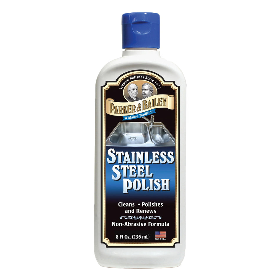 Parker & Bailey® 590468 Stainless Steel Polish, 8 fl-oz, Liquid