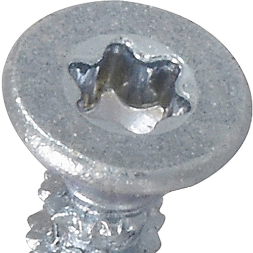 PowerPro® 116702 Multi-Material Screw, System of Measurement: Imperial, 5/8 in L, Flat Head, Star Drive, Steel, Zinc