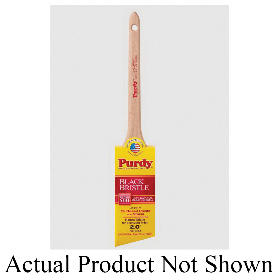 Purdy® Black Bristle Adjutant™ 144024015 Paint Brush, 1-1/2 in W Brush, Medium Bristle, Natural Hog Hair Bristle