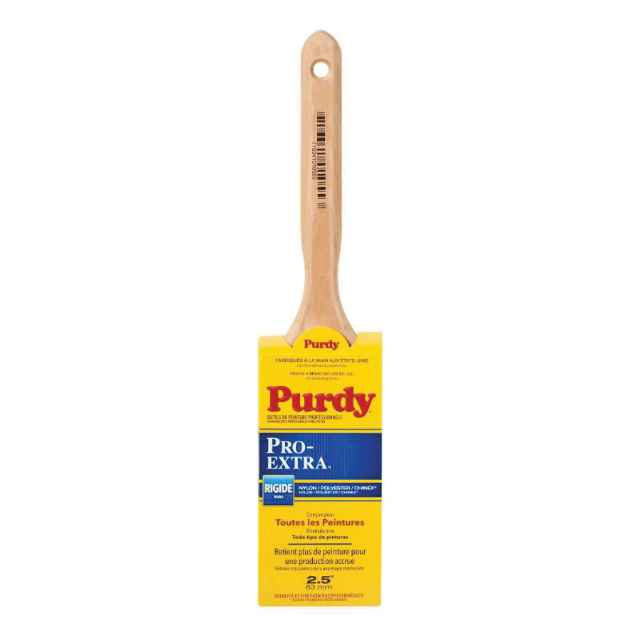 Purdy® Pro-Extra® Elasco™ 144100725 Paint Brush, 2-1/2 in W Brush, Chinex/Polyester/Tynex Bristle, Hardwood Handle