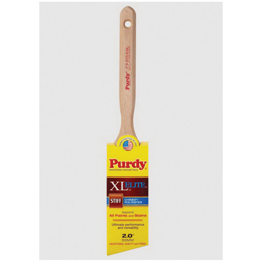 Purdy® XL® Elite™ Glide™ 144152520 Paint Brush, 2 in W Brush, Chinex/Orel Bristle, Hardwood Handle, 2-11/16 in OAL