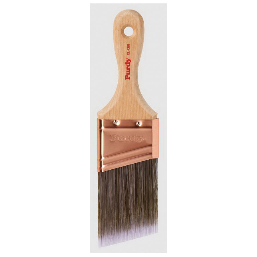 Purdy® XL® Cub™ 144153320 Paint Brush, 2 in W Brush, Medium Bristle, Nylon/Polyester Bristle, Hardwood Handle