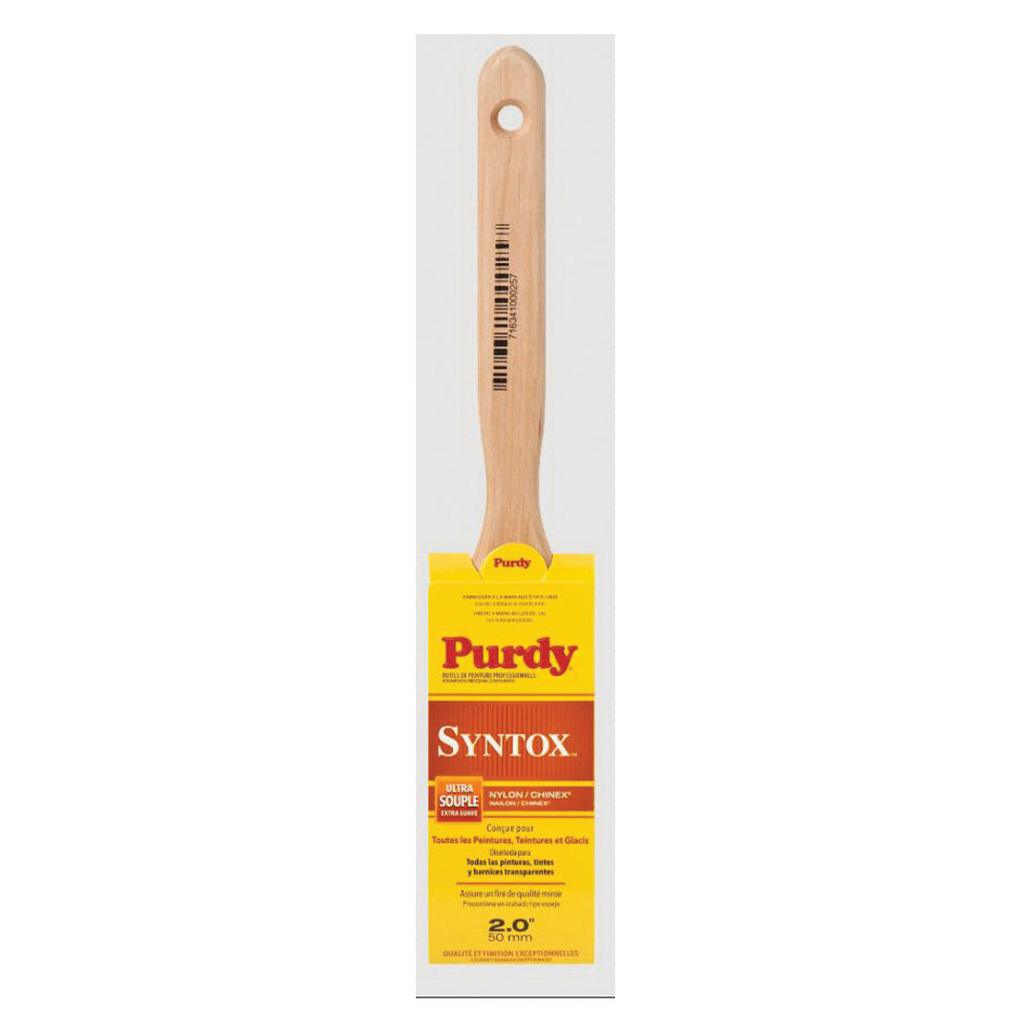 Purdy® Syntox™ Flat™ 144402625 Paint Brush, 2-1/2 in W Brush, Extra Soft Bristle, Chinex/Nylon Bristle, 2-11/16 in OAL