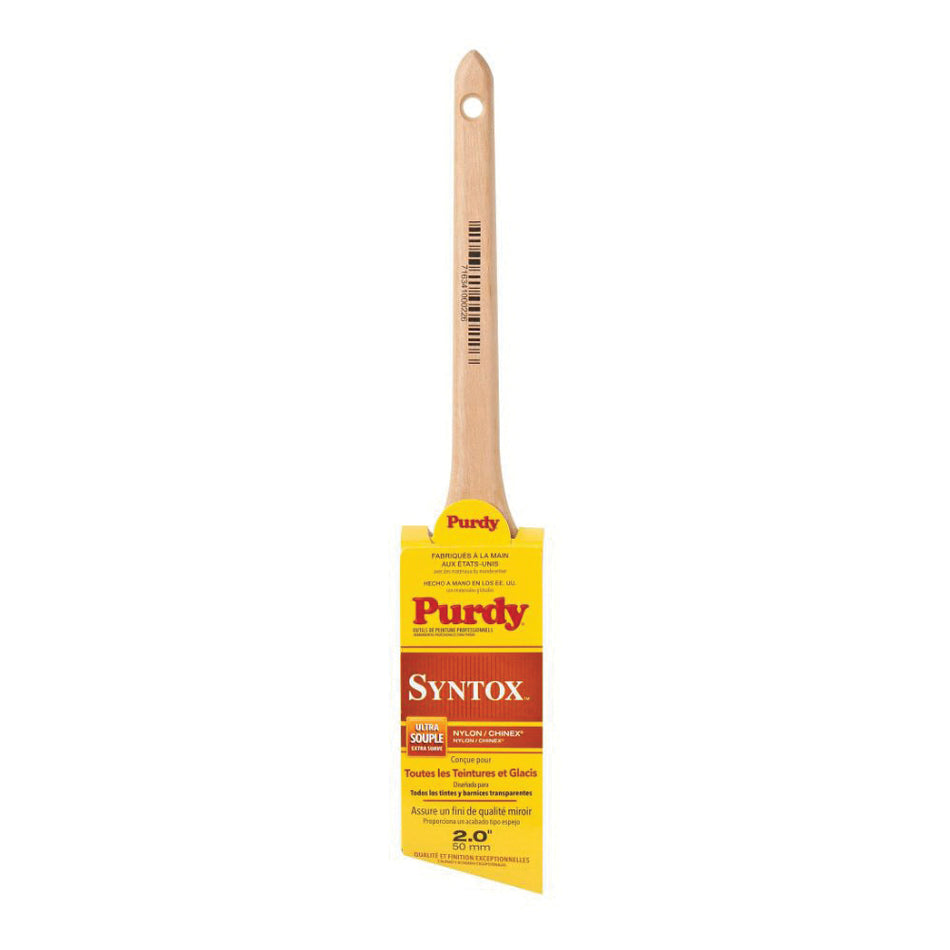 Purdy® Syntox™ Angular™ 144403620 Paint Brush, 2 in W Brush, Extra Soft Bristle, Chinex/Nylon Bristle, 2-7/16 in OAL