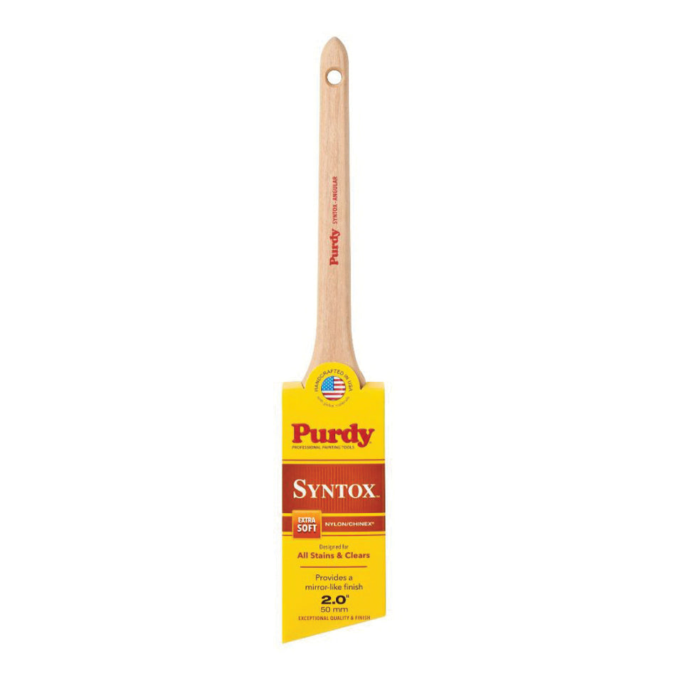 Purdy® Syntox™ Angular™ 144403625 Paint Brush, 2-1/2 in W Brush, Extra Soft Bristle, Chinex/Nylon Bristle