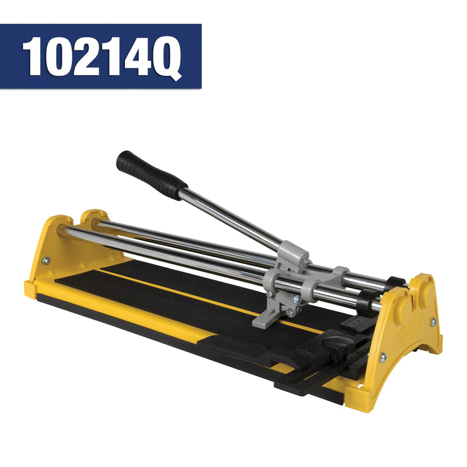 QEP 10214Q Professional Tile Cutter, 14 in Max Cutting Length, 1/2 in Max Thick, Comfort Handle