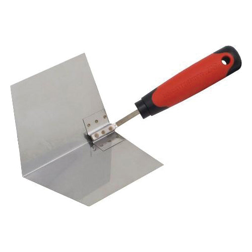 QLT® CT911 Corner Trowel, Stainless Steel Blade, Soft Grip Handle