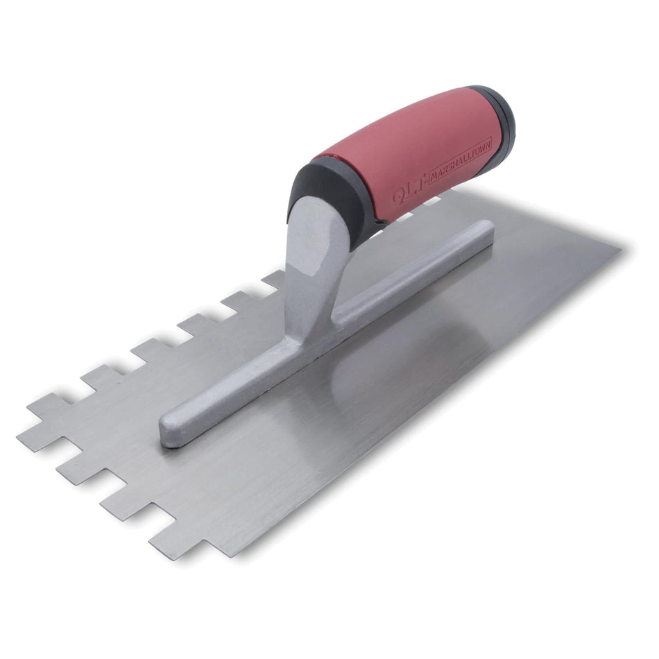 QLT® NT670 Trowel, 4-1/2 in W Blade, 11 in L Blade, Square Notch, 1/2 x 1/2 x 1/2 in Notch, Steel Blade