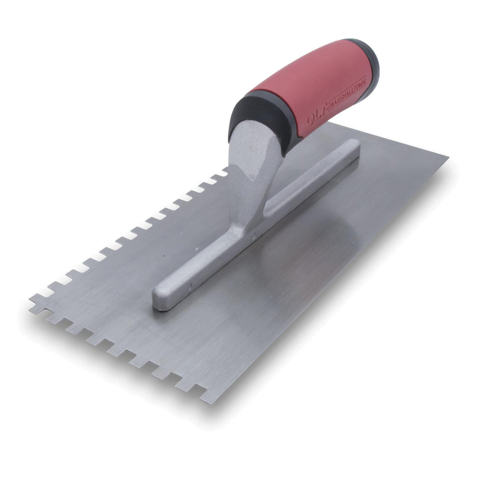 QLT® NT671 Trowel, 4-1/2 in W Blade, 11 in L Blade, Square Notch, 1/4 x 1/4 x 1/4 in Notch, Steel Blade