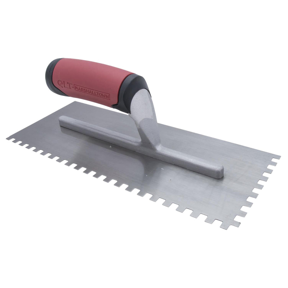 QLT® NT671 Trowel, 4-1/2 in W Blade, 11 in L Blade, Square Notch, 1/4 x 1/4 x 1/4 in Notch, Steel Blade