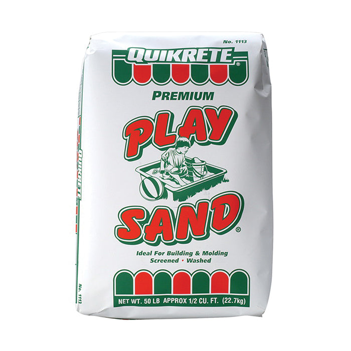 QUIKRETE® 1113-51 Premium Play Sand, Granular Solid, Tan/White, 50 lb, Bag