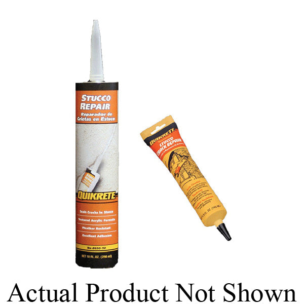 QUIKRETE® 8650-05 Acrylic Stucco Repair, Paste, 24 hr Full Cure, 5.5 fl-oz Tube