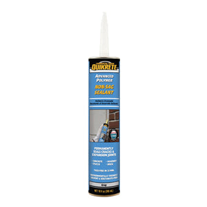 QUIKRETE® 866011 Non-Sag Sealant, Opaque Paste, Gray, 3 to 7 days Full Cure, 10.1 oz Caulk Tube