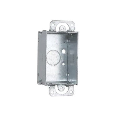 RACO® 400 Switch Box, 1 -Gang, 3 -Knockout, 7.5 cu-in Capacity