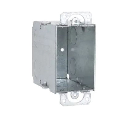 RACO® 8590 Switch Box, 1 -Gang, 9 -Knockout, 18 cu-in Capacity