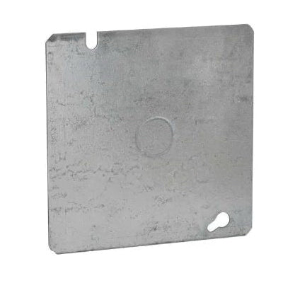 RACO® 8833-5 Cover, Square, Blank, Flat Cover, 4-11/16 in L, 4-11/16 in W, 0.06 in Thick