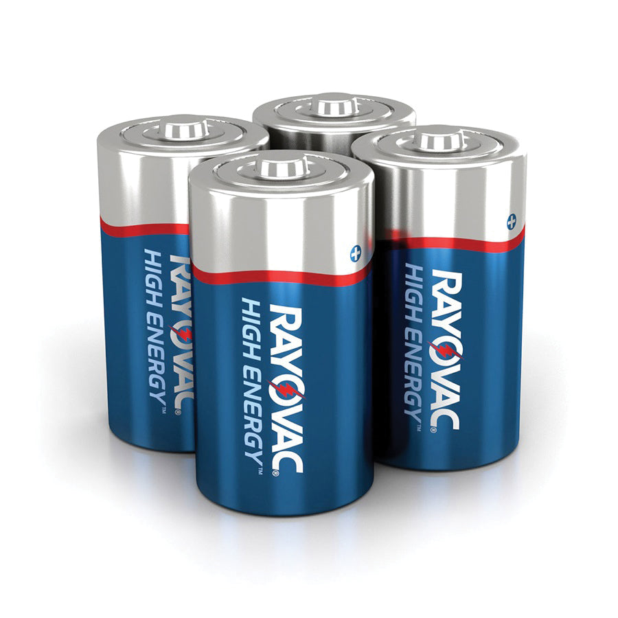 RAYOVAC® HIGH ENERGY™ 814-4TK Battery, Alkaline, C, 1.5 V Nominal