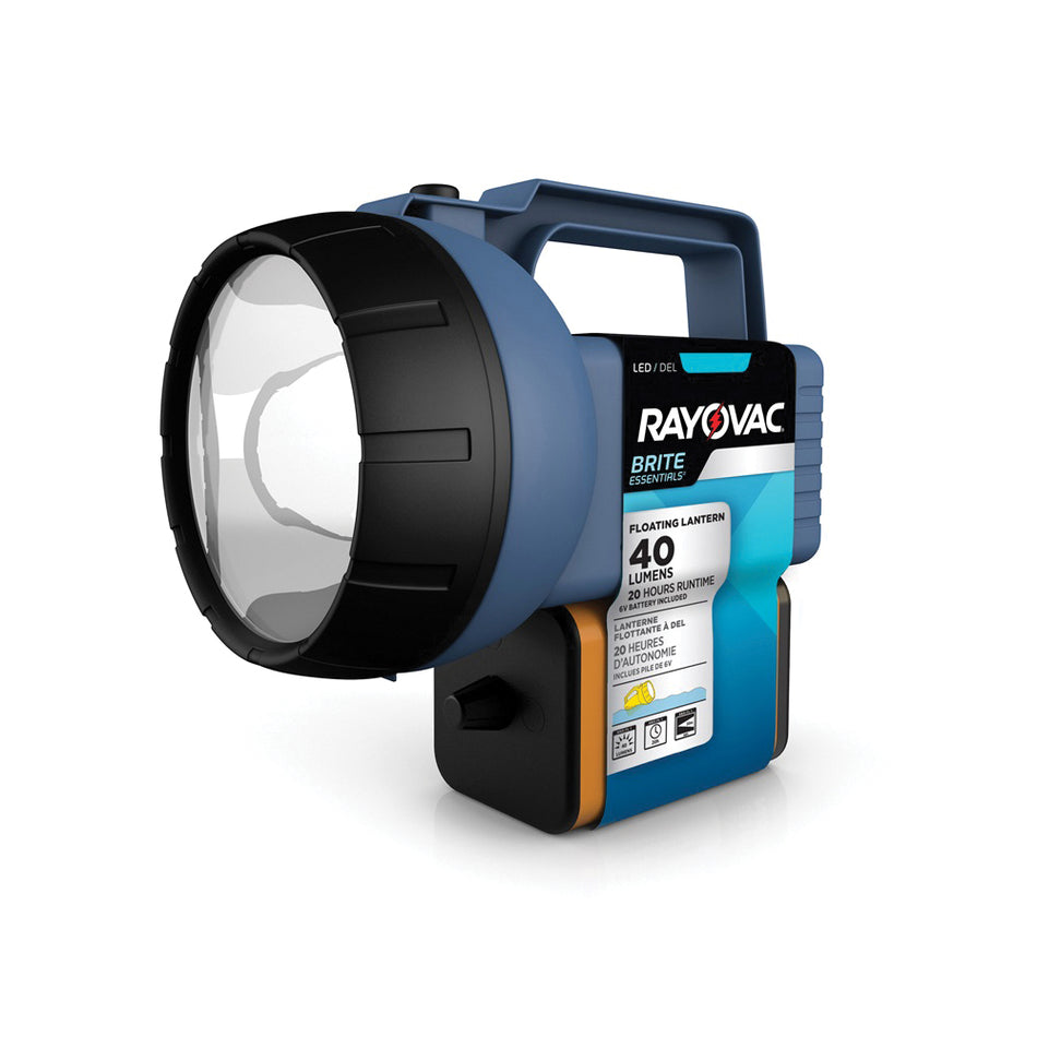 RAYOVAC® Brite Essentials™ BELN6V-BTA LED Lantern, 6 V Battery, 40 Lumens, 30 m Beam Distance, 20 hr Run Time