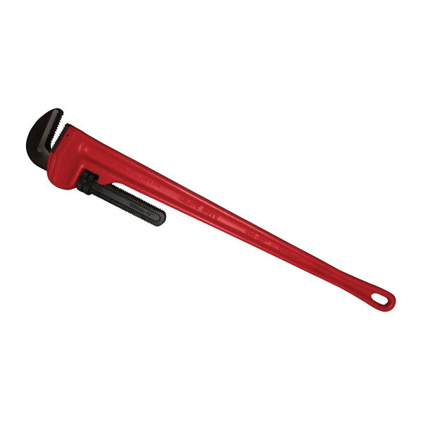 REED 02190 Heavy-Duty Pipe Wrench, 48 in OAL, 1-1/2 to 6 in Jaw, Heel Jaw, Alloy Steel Jaw